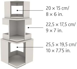 Trixie Lilo Cat Condo | 3-Story Condo Tower | Scratching Surface | Removable Cushions | Brown