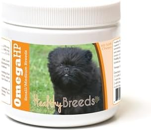 Healthy Breeds Affenpinscher Omega HP Fatty Acid Skin and Coat Support Soft Chews 60 Count