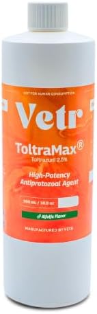 Toltrazuril 2.5% for Horses, Dogs, Cats, 500mL/16.9 Ounce, for Non-Food Chain Animals, Alfalfa