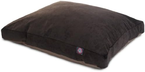 Majestic Pet Rectangular Dog Bed, X-Large, 50x42x5 in, Washable, Storm