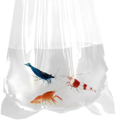 Fishery Bags 4 Inches Leak Proof Rounded Bottom Clear Plastic Fish Bags for Shrimps and Betta Fish Transport. (4" x 10" / 1000 Pack / 3 Mil)
