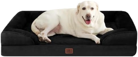 EHEYCIGA Orthopedic XXL Dog Bed, Waterproof Washable XL Big Pet Bed 46"