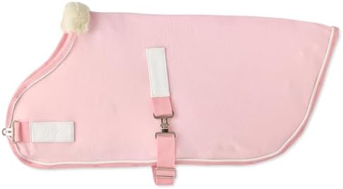 Pet Passion Preston II - The Polar Fleece Coat, Recycled Polar Fleece Warm Dog Jacket for Cold Weather for Small, Medium, Large Dogs, Pink, Large (40-60 lbs)