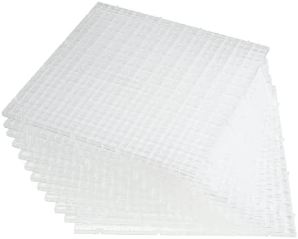 ALEGI 12 Pcs Aquarium Fish Tank Divider Plastic Egg Crate, L