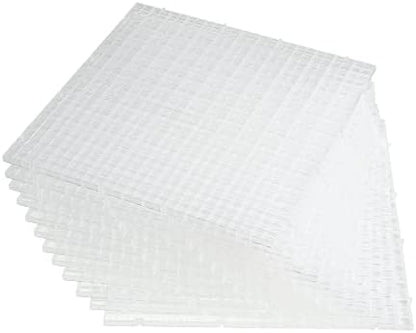 ALEGI 12 Pcs Aquarium Fish Tank Divider Plastic Egg Crate, L