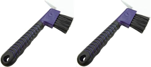 Hoof Pick Brush with Rubber Handle - 2 Pack
