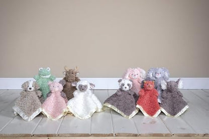 Mary Meyer Putty Nursery Lovey Stuffed Animal Security Blanket Soft Snuggle Toy, 13 x 13-Inches, Mint Green Frog