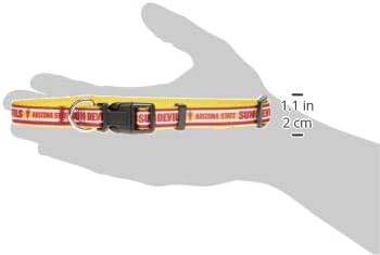 Pets First Collegiate PET Collar New Version Arizona State Sun Devils Dog Collar, Size Medium. Best Sports Team Color for Dogs & Cats. A Shiny & Colorful Dog & Cat Collar Licensed by The NCAA