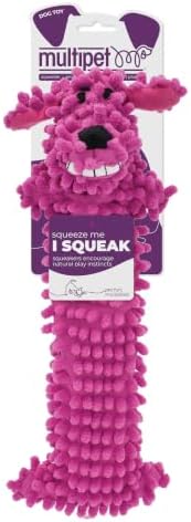 Multipet 12-Inch Floppy Loofa Light Weight No Stuffing Dog Toys, Assorted Colors (Pack of 1)