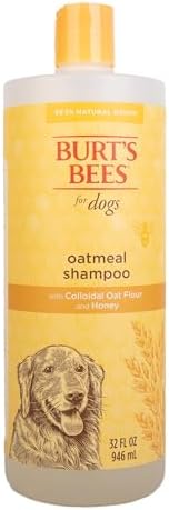 Burts Bees for Pets Oatmeal Dog Shampoo, Honey Scent, 32 Fl Oz Bottle