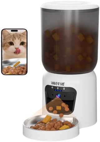 Automatic Cat Feeder with Camera, 6L Smart Pet Food Dispenser