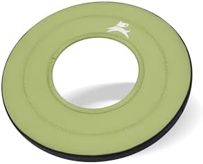 OllyDog Mini Super Flyer, Dog Flying Disc – Floating Fetch Toy, Soft on Teeth, Eco-Friendly Recycled Material, Lightweight, for Small & Medium Dogs (Palm, 9")