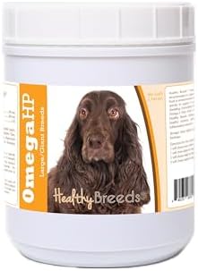 Healthy Breeds Field Spaniel Omega HP Fatty Acid Skin and Coat Support Soft Chews 90 Count