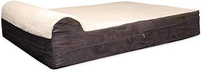 KOPEKS Dog Bed Replacement Cover Memory Foam Beds - Plush Brown - Extra Large (Jumbo Size) (KPS-1095)