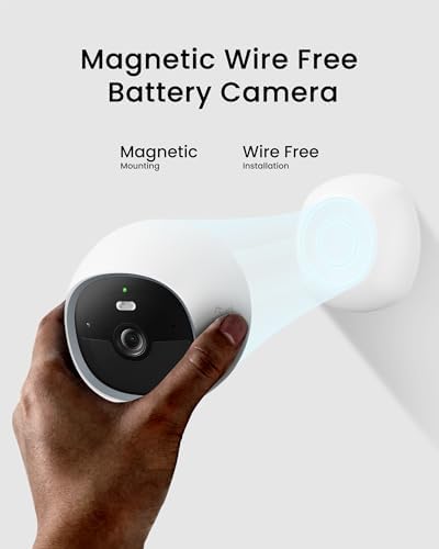 youkey Wireless Security Camera Outdoor, No Monthly Fee, Battery Powered, 2.5K QHD WiFi 6, Magnetic Mount, AI Human & Pet Detection, 8GB Local Storage, Color Night Vision
