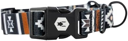 Wolfgang Heavy Duty Martingale Dog Collar with Quick Release Nylon Buckle for Walking & Training, NewMoon Print, Medium