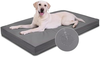 Waterproof XXXL Dog Bed Washable, Wipeable Leather Large Crate Pad 54"