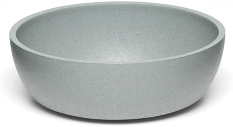 Loving Pets - Dolce Bamboo - Eco-Friendly Pet Bowls & Dishes for Dog, Cats, Puppy Food and Water Bowl -Sustainable and Dishwasher Safe, Made with Real Bamboo (Medium, Slate-Grey)
