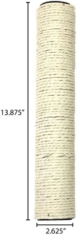 Kitty City Cat Furniture Accessories Cat Scratching Post Replacement and Only Compatible with Kitty City Playsets (Pack of 2)
