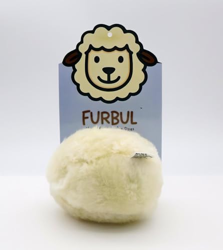 Real Sheepskin Snuggle Ball for Dogs