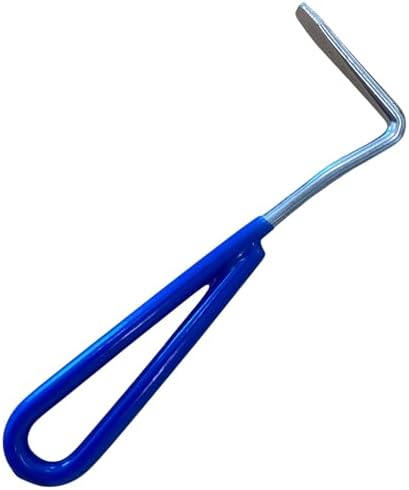 Intrepid International Vinyl Coated Horse Hoof Pick - Metal Hoof Pick, Grooming Tool Horse Pick for Hooves & Comfortable Handling - Blue