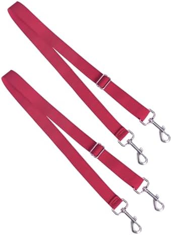Harrison Howard Fully Elastic Horse Blanket Leg Straps Replacement, Adjustable Stretch Leg Straps for Horse Rugs, Secure Fit for Turnout, Stable & Transport (1 Pair) Rose Pink Large