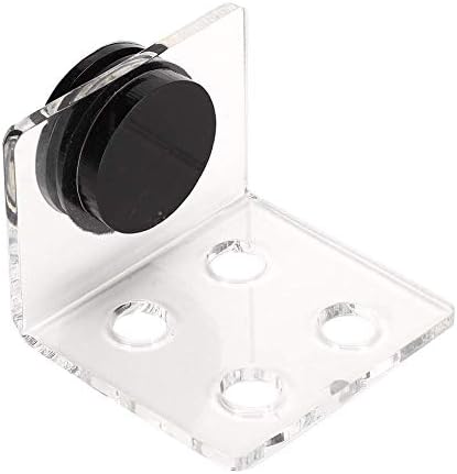 Fish Acrylic Bracket Base, Aquarium Rack Bracket Transparent Bracket Holder Frag Plugs Rack Suction Cup(4Holes)