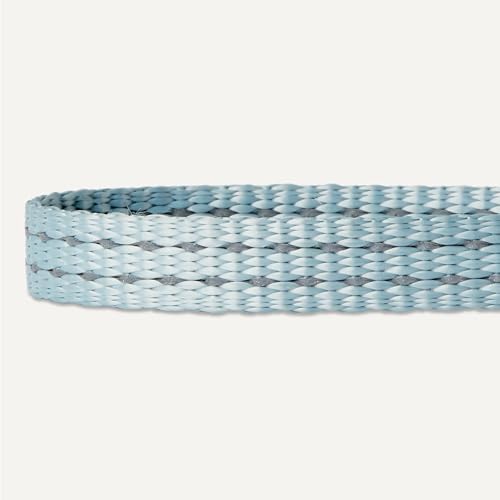 Amazon Basics Reflective & Adjustable Dog Collar, Woven Polyester, High-Viz Reflective Threads, Quick-Release Buckle, Metal D-Ring, Durable, Fast-Drying, Size XS, Blue