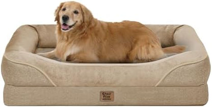 Chez Paw Waterproof Orthopedic XL Dog Bed for Large and Extra Large Dogs