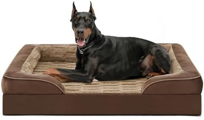 FURTIME Orthopedic Supportive Extra Large Dog Bed, XXL Waterproof Pet Bed