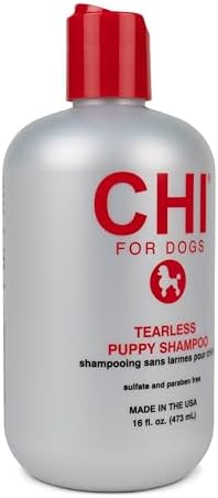 CHI for Dogs Tearless Puppy Shampoo, Silk Protein Formula, 16 Fl Oz