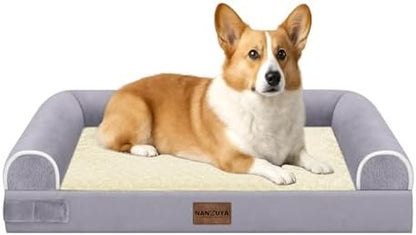NANUYA Orthopedic Dog Bed for Medium Dogs, 30 x 20 Inch, Purple
