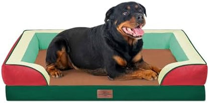 Comfort Expression Orthopedic Dog Bed for Extra Large Dogs with Bolster