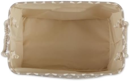 Bone Dry 6192 Pet Storage Collection Lattice Paw Print, Medium Rectangle, Stone