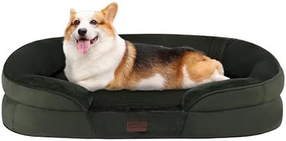 Dwanton Orthopedic Waterproof Medium Dog Bed Sofa, Gel Memory Foam, 36"