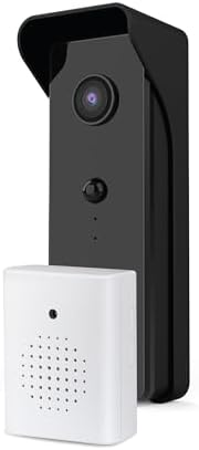 Feit Electric Smart Video Doorbell Camera, 2.4GHz Wi-Fi, No Hub, Two-Way Audio, Advance Motion Detection, 16ft. Night Vision, 2K HD Video, Micro SD Card Storage, Chime Included, Battery Powered Design