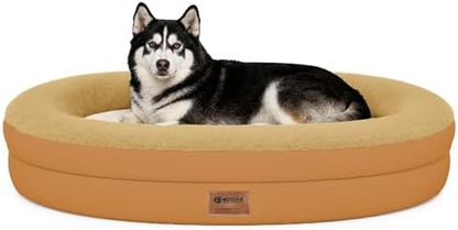 Waterproof Orthopedic Dog Bed for Extra Large Dogs, Orange