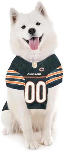 Pets First NFL Chicago Bears Dog Jersey - Size 3X-Large. Licensed Football Jersey Costume