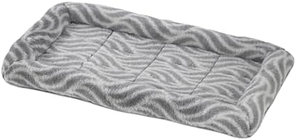 MidWest Homes for Pets QuiteTime Deluxe Wave Bolster Bed for Small Dogs; Easily Machine Wash and Dry; Gray; 22"; 40222-WVGY