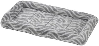 MidWest Homes for Pets QuiteTime Deluxe Wave Bolster Bed for Small Dogs; Easily Machine Wash and Dry; Gray; 22"; 40222-WVGY