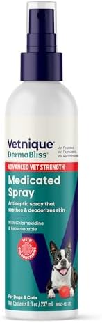 Vetnique Dermabliss Medicated Chlorhexidine Spray for Dogs & Cats, No-Sting