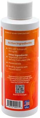 Toltrazuril 5.0% for Horses, Dogs, Cats, 120mL/4 Ounce, for Non-Food Chain Animals, Chicken