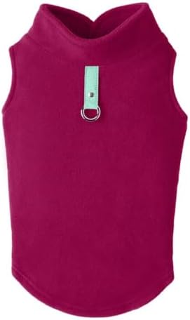 Gooby Fleece Vest Dog Sweater, Fuchsia, X-Large