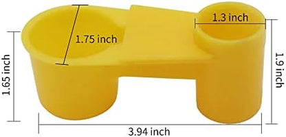 12Pcs Automatic Bird Waterer Cups Poultry Waterer Cage Feeder