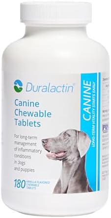 PRN Pharmacal Duralactin Canine Chewable Tablets, Vanilla, 180 Count