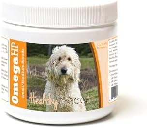 Healthy Breeds Goldendoodle Omega HP Fatty Acid Skin and Coat Support Soft Chews 60 Count