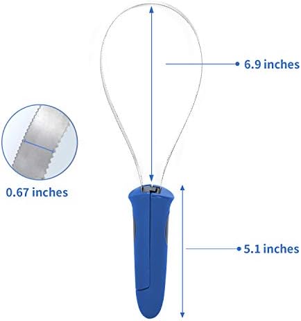 BOTH WINNERS Dual-Sided Shedding Blade with Stainless Steel Blade De-Shedding Tool for All Dog Coat Types- Soft Touch Grip (BLUE)