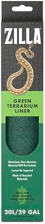 Zilla Reptile Carpet Terrarium Floor Liner, Green, 10G, 11.75 x 29.5