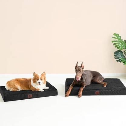 EHEYCIGA Orthopedic Dog Bed with Removable Washable Cover, Black, 30IN