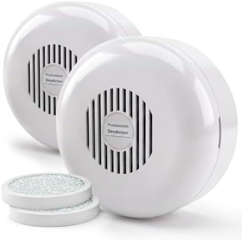Cat Litter Box Deodorizer, Ozone-Free Litter Box Odor Eliminator (2 Pack)